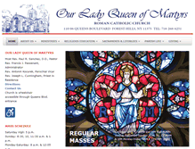 Tablet Screenshot of ourladyqueenofmartyrs.org